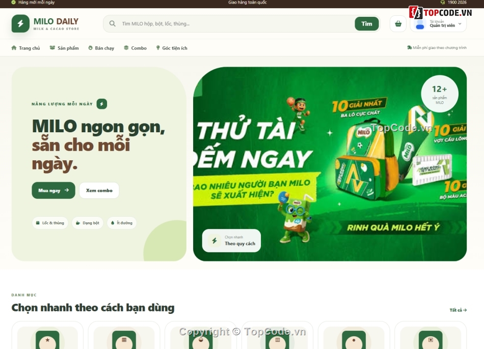 Đồ án,web bán sữa,AI